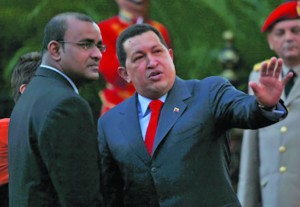 President Bharrat Jagdeo and President Hugo Chavez