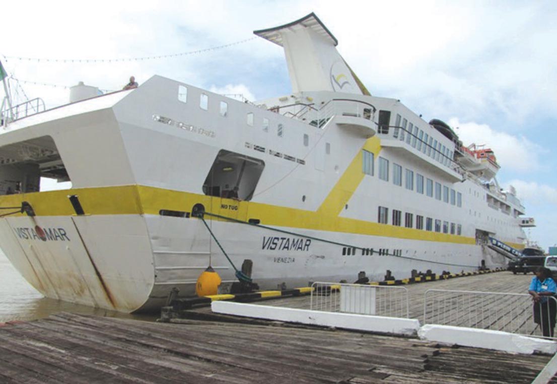 Guyana Welcomes Cruise Liner Ms Vista Mar Guyana Times International The Beacon Of Truth