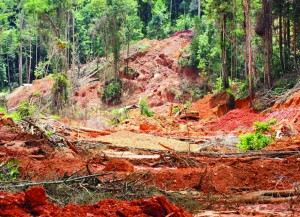 Illegal gold mining is an increasing threat to the Amazon countries. The activity destroys the forest and its biodiversity, and water pollution with mercury and degraded life conditions are associated with illegal gold mining (WWF Guianas)
