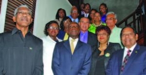 Cabinet Members soon after the swearing in ceremony at the Ministry of the Presidency 