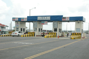 Berbice Bridge toll station