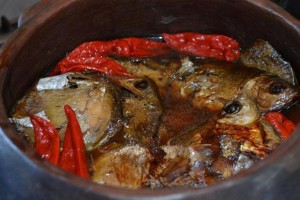 Tuma Fish with hot peppers