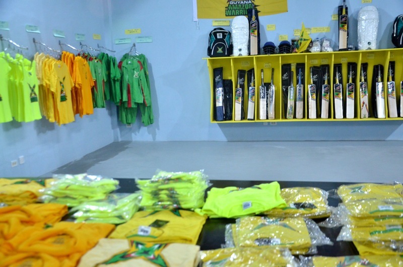 Amazon warrior’s paraphernalia on sale at the new office on Camp and Quamina Streets